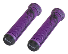 Load image into Gallery viewer, X-Tendo Grips 7/8 long 135mm W/Plug Purple/Black.