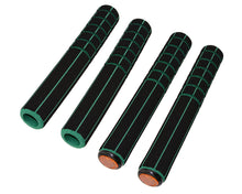 Load image into Gallery viewer, Road Foam Grips 7/8 long 219mm 4-Piece Set Black/Green.