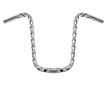Load image into Gallery viewer, U Square Twisted Handlebar 13 25.4mm Chrome.