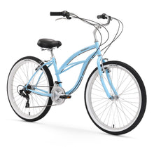 Load image into Gallery viewer, Firmstrong Urban Lady 26" 21-Speed Women's Beach Cruiser Bike - Blue