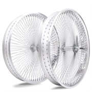 Load image into Gallery viewer, Micagi WH-TR9529140 29"X4"X13GX140H ALUMINUM POLISH FAT RIMS WHEEL SET.
