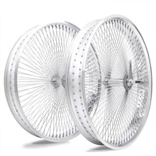 Load image into Gallery viewer, Micargi WH-TR9526140 26"X4"X13GX140H ALUMINUM POLISH FAT RIMS WHEEL SET