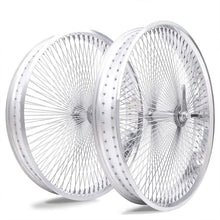 Load image into Gallery viewer, Micagi WH-TR9529140 29"X4"X13GX140H ALUMINUM POLISH FAT RIMS WHEEL SET.