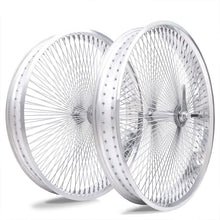 Load image into Gallery viewer, Micagi WH-TR9529140 29"X4"X13GX140H ALUMINUM POLISH FAT RIMS WHEEL SET.