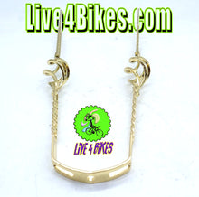 Load image into Gallery viewer, 26 Cage Twisted Fender Braces Gold.