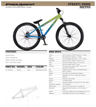 Load image into Gallery viewer, Metus Street / Dirt Jumper  Bmx 26 in FreeAgent