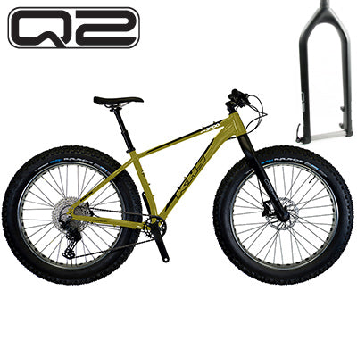4 Season 3000 19 Pea Green W/Q2 Carbon Fork, 2024 4 Season 3000 W/Q2 Carbon Fork  Mountain