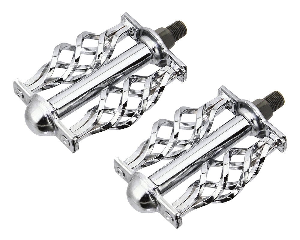 cage pedal Twisted Lowrider Bike Pedals, 1/2in Chrome
