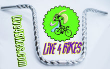 Load image into Gallery viewer, U Square Twisted Handlebar 13 25.4mm Chrome.