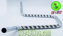 Load image into Gallery viewer, U Square Twisted Handlebar 13 25.4mm Chrome.