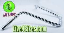 Load image into Gallery viewer, U Square Twisted Handlebar 13 25.4mm Chrome.