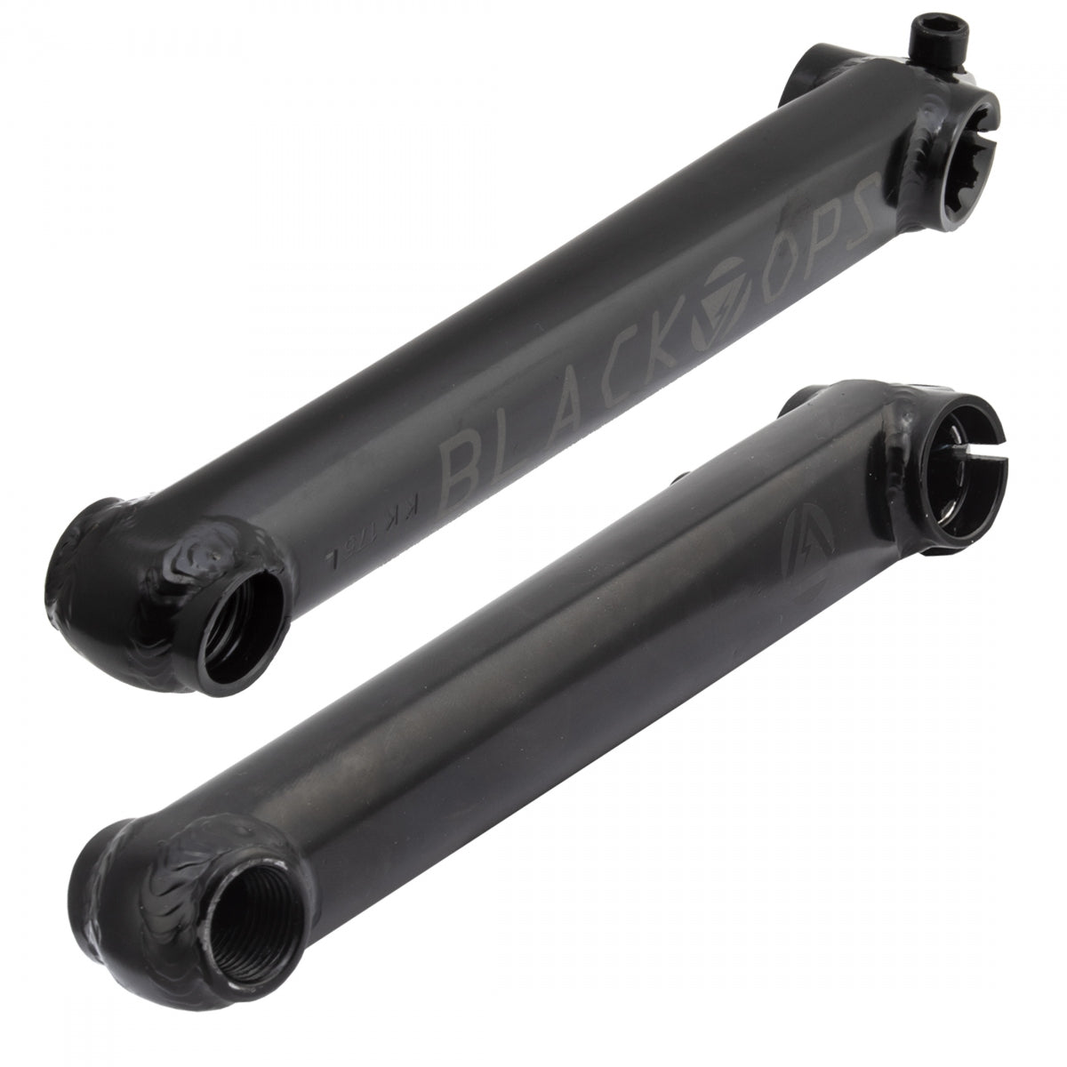 Black Ops Crankset Bk-Ops BMX Stomp Cromo 175 3PC 19mmx8T Spindle Bk ...