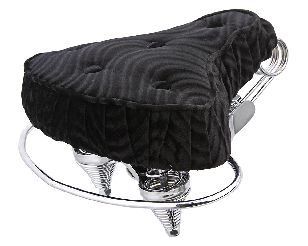 lowrider bicycle seat Beach Cruiser Velour Saddle Black