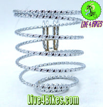 Load image into Gallery viewer, Lowrider Square Twisted Cup Holder Chrome.