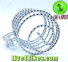 Load image into Gallery viewer, Lowrider Square Twisted Cup Holder Chrome.