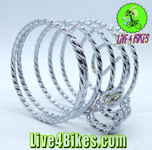Load image into Gallery viewer, Lowrider Square Twisted Cup Holder Chrome.