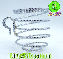 Load image into Gallery viewer, Lowrider Square Twisted Cup Holder Chrome.