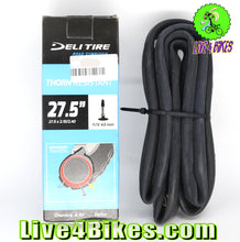 Load image into Gallery viewer, 27.5in 27.5X2.10-2.40 Thorn Resistant Heavy Duty Inner Tube Presta Valve FV 43mm Live4Bikes