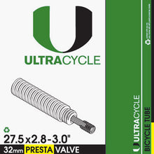 Load image into Gallery viewer, Ultra Cycle 27.5X2.8 / 3.0 Presta Bicycle Inner tube - Live 4 Bikes
