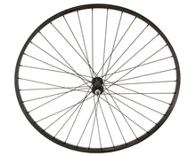 Load image into Gallery viewer, 27 X 1 1/4 ALLOY FRONT WHEEL 36 SPOKE 14GBLACK 3/8 AXLE SINGLE WALL BLACK Live4Bikes