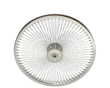 Load image into Gallery viewer, 20 Inch x 32mm Hollow-Hub Steel Wheel 144 Spoke 14G Chrome Bearing 5/8idx1-3/8od Single Wall Chrome.