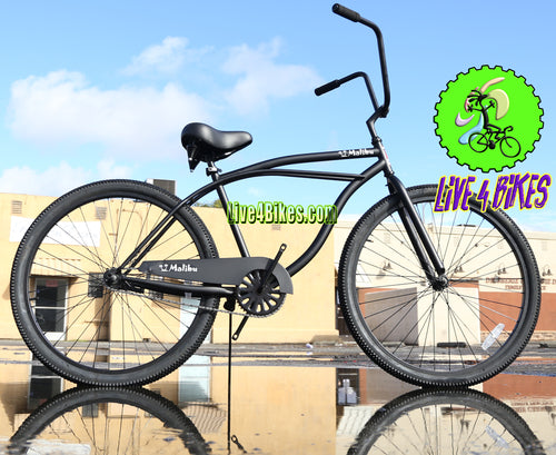 29 In Malibu XL Beach Cruiser Bike | Black