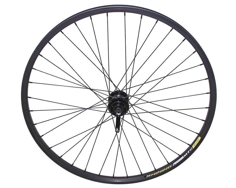 29 ALLOY REAR 6/BOLT DISK WHEEL 36 SPOKE 14GBLACK 3/8 Q.R/AXLE DOUBLE WALL BLACK Live4Bikes