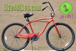 29 In Malibu XL Beach Cruiser Bike Mens Single Speed Cruiser Bicycles w/ Coaster Brake