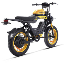 Load image into Gallery viewer, HappyRun G100 Pro Yellow Electric Bike Dual Battery