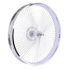Load image into Gallery viewer, Micargi WH-TH7526140D7-CP Chrome Fat Rims Wheel Set for 26"*3" with 7-speed Disc Brake