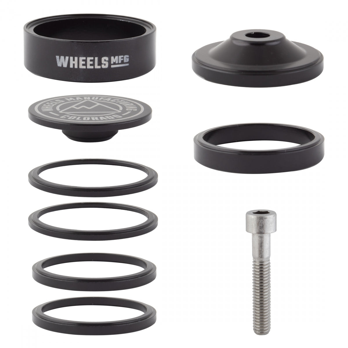 Wheels Manufacturing Head Part Wheels Mag Spacer Stackright Pro Kit Bk ...
