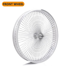 Load image into Gallery viewer, Micargi WH-TR7526140 26"X3"X13GX140H Aluminum Polish Fat Rims Wheel Set
