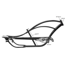 Load image into Gallery viewer, FM-BRONCO Bronco chopper Stretch cruiser bike frame 26" coaster brake or 7 Speed frame