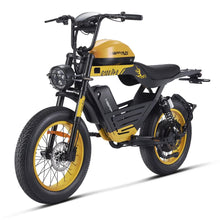 Load image into Gallery viewer, HappyRun G100 Pro Yellow Electric Bike Dual Battery
