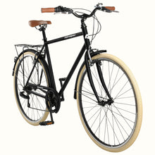 Load image into Gallery viewer, Matte Black Retrospec Beaumont city bike alternate view