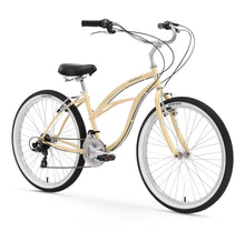 Load image into Gallery viewer, Firmstrong Urban Lady 26" 21-Speed Women's Beach Cruiser Bike - Vanilla