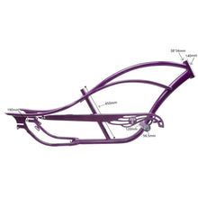 Load image into Gallery viewer, FM-BRONCO Bronco chopper Stretch cruiser bike frame 26" coaster brake or 7 Speed frame
