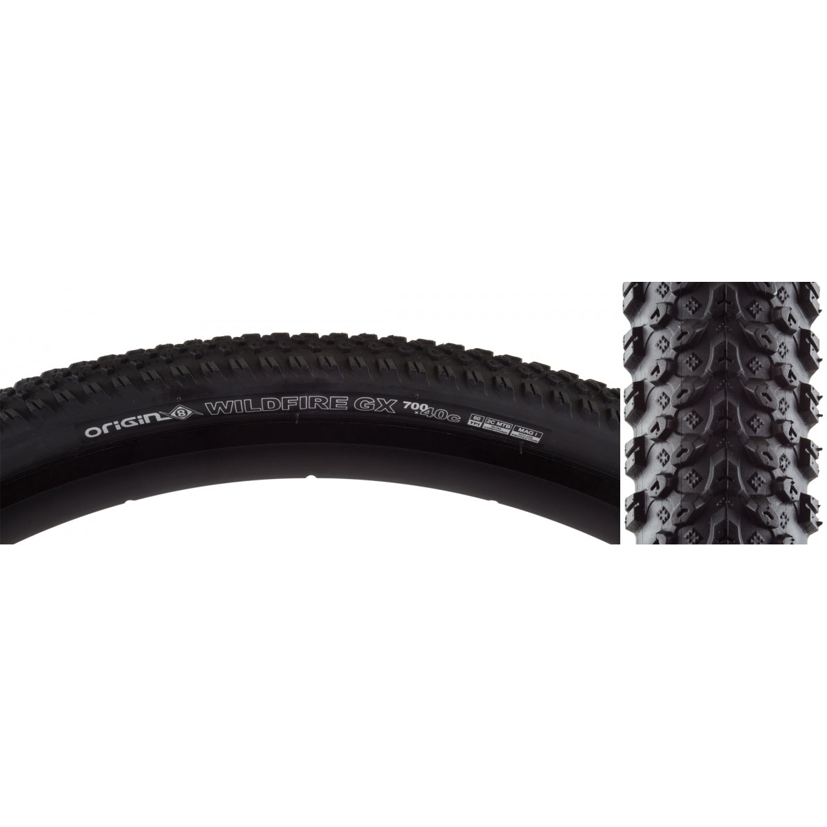 ORIGIN8 Tire Origin 8 Wildfire Gx 700x40 Fold Belt Bk/Bk Wildfire Gx ...