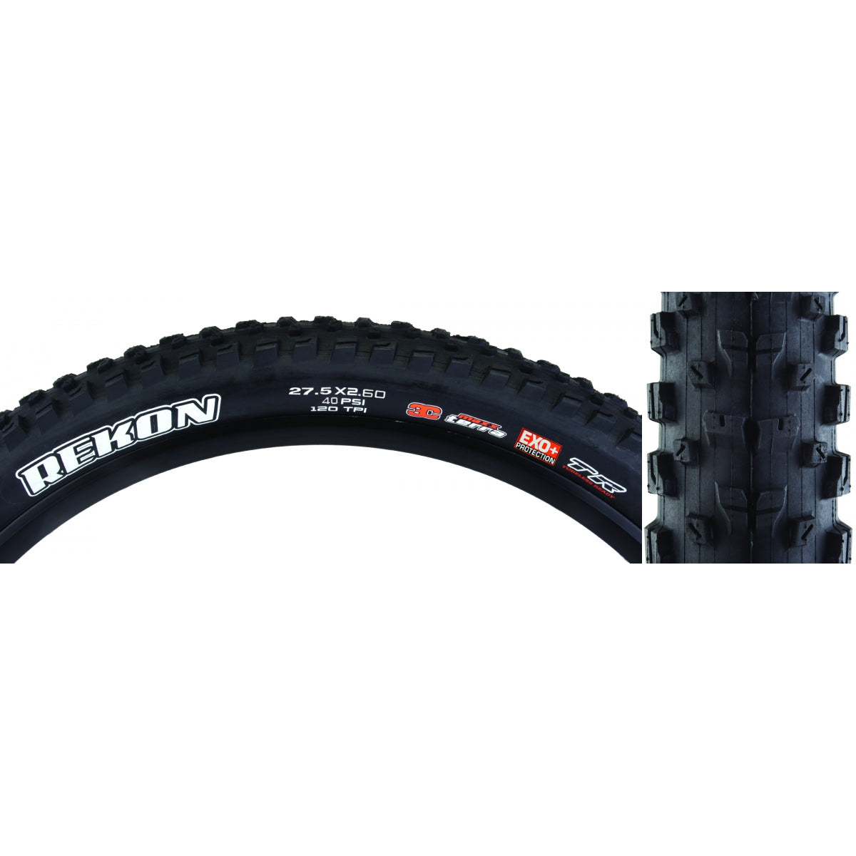 Maxxis Tire Maxxis Rekon 27.5x2.6 Bk Fold/60 Terra/Exo+/Tubeless Ready ...