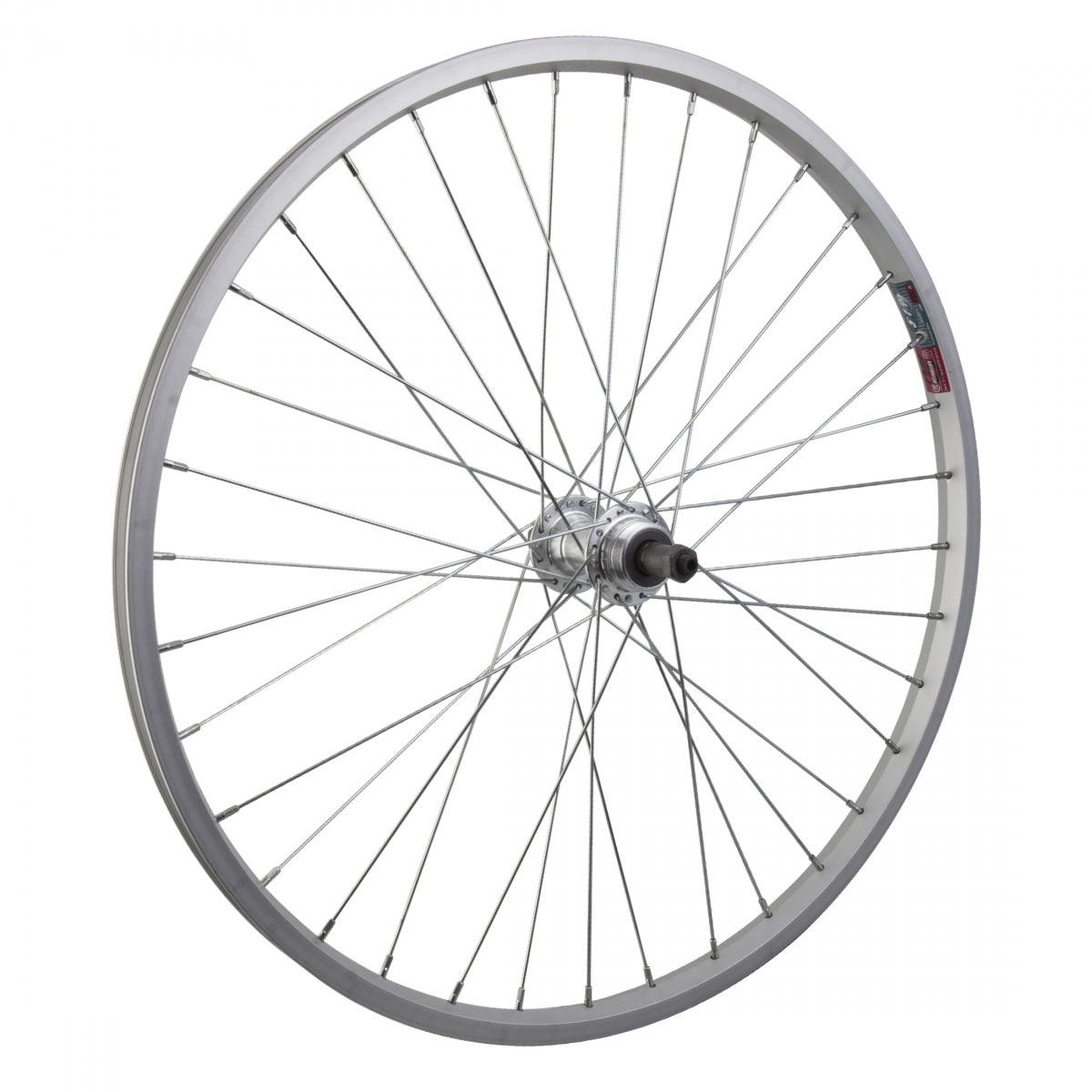 Wheel Master Wheel Rear 24x1.75 507x19 Alloy Silver 36 Alloy Freewheel ...