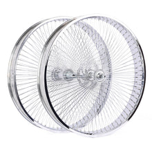 Load image into Gallery viewer, Micargi WH-TH7529140C-CP 29"*3" Chrome Fat Rim Bike Wheelset with Coaster Brake