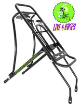 Load image into Gallery viewer, Black Alloy Single Clip  Bicycle Rack Adjustable 26in-700c - Live 4 Bikes