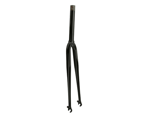 700c 1 1/8inch Black Steel Threadless Fork - Live4Bikes
