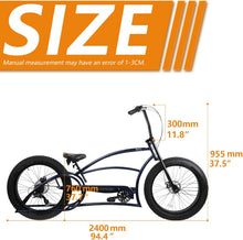 Load image into Gallery viewer, Micargi Bombita XLE 7/ GT7 Chopper Cruiser Bike