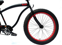 Load image into Gallery viewer, Micargi Slugo A Male 26" Beach Cruiser Bike with 1-Speed Disc Brakes and FAT Tires