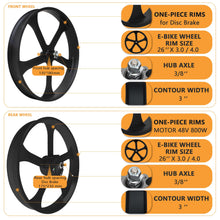 Load image into Gallery viewer, WH-EDS-A4248800 E-Bike Wheel Set with 800W 48V Motor for Disc Brake