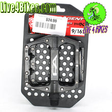 Load image into Gallery viewer, Free Agent Aluminum Platform Bicycle Pedals 9/16 Black -Live4Bikes