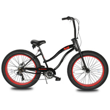 Load image into Gallery viewer, Micargi Slugo SS Female 26"*4" Fat Tire with 7-Speed Disc Brake Beach Cruiser Bike