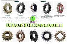 Load image into Gallery viewer, ACS Single speed Bmx Fixie Freewheel  Main Drive FW 1/8x16T