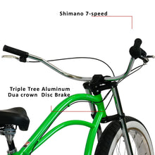 Load image into Gallery viewer, Micargi Boston 7 Stretch Beach Cruiser Bike